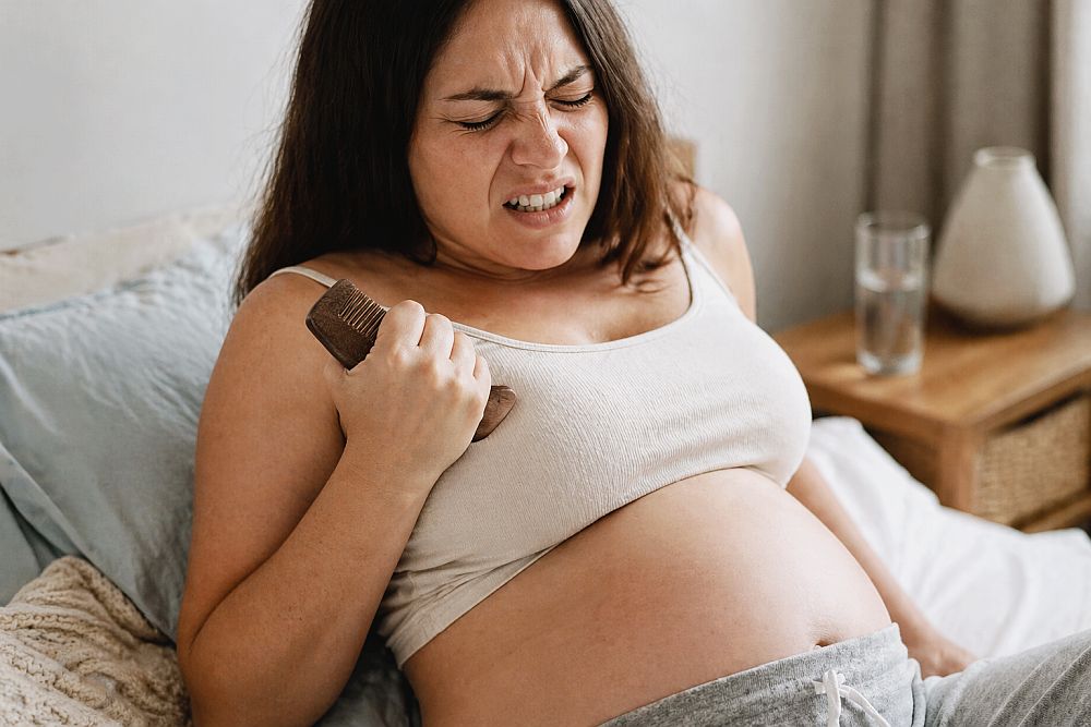 Porodní hřebeny pro úlevu od bolesti